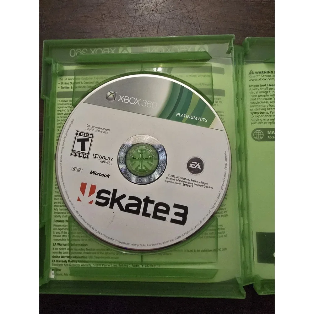 Xbox‎ One Skate 3 Pre owned